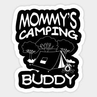 Mommys Camping Buddy Summer Quote Sticker